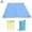 Blue, variant on Luxtrada Sand Free Beach Blanket 79 X 59 in Beach Mat Waterproof Picnic Mat Quick Drying Camping Blanket with 4 Stakes with Storage Bag for Couples and Family Camping