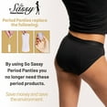 thumbnail image 5 of So Sassy Period Panties Bikini Style 3 Pack| Comfortable Ultra-Soft Breathable Cotton 4 Layer Leakproof Menstrual Underwear, 5 of 7