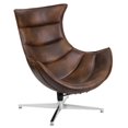 thumbnail image 1 of Fauteuil lounge rétro canadien brun brut, 1 of 3