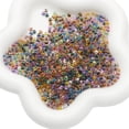 thumbnail image 1 of Nvzi 2 piezas de cuentas de hilo de 4 mm hechas a mano para bricolaje, colores mezclados al azar, núcleo de tinte de vidrio, material de cuentas de arroz, pulsera deaccesorios para aretes, 1 of 5