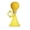 Color:Yellow, variant on Bicycles Bell Air Horn Kids Honking Alarm Rings Bike Bell Trumpet for Cycling Scooter Golf Cart Handlebar Handle Trumpet