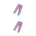 thumbnail image 4 of Qarigey Pantalones cálidos elásticos para niños, pantalones para el hogar transpirables a prueba de viento, amigables con la piel, ropa Violeta 100cm 2piezas, 4 of 6