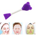 thumbnail image 2 of Herramienta de limpieza de cepillo de máscara de maquillaje de cepillo de doble cara de silicona (púrpura) Tmvgtek cuidado belleza, 2 of 6