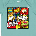 thumbnail image 4 of Inktastic My Nana Loves Me Boys or Girls Baby Bodysuit, 4 of 5