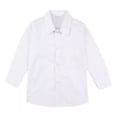 thumbnail image 2 of Camisa Escolar Manga Larga Blanca Infantil Uniforme Niños, 2 of 8