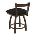 thumbnail image 3 of 821 Catalina 18" Low Back Swivel Vanity Stool with Bronze Finish and Canter Espresso Seat, 3 of 4