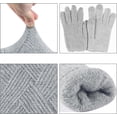 thumbnail image 5 of Guantes de punto, con forro polar suave y puño elástico, para ciclismo al aire libre, ocio, compras, guantes de invierno., 5 of 5
