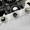 thumbnail image 4 of Feelyou Bohomian Damask Black Out Curtains, Gothic Halloween Curtains Pack of 2 (42x63 Each), Hippie Moon Sun Bedroom Curtains, Curtains and Drapes Bedroom Decoration, 4 of 6