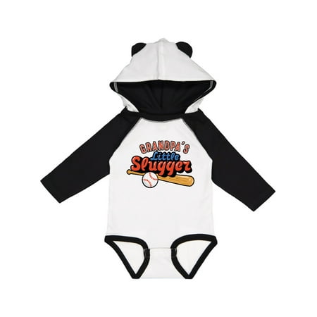 

Inktastic Grandpa s Little Slugger Gift Baby Boy or Baby Girl Long Sleeve Bodysuit