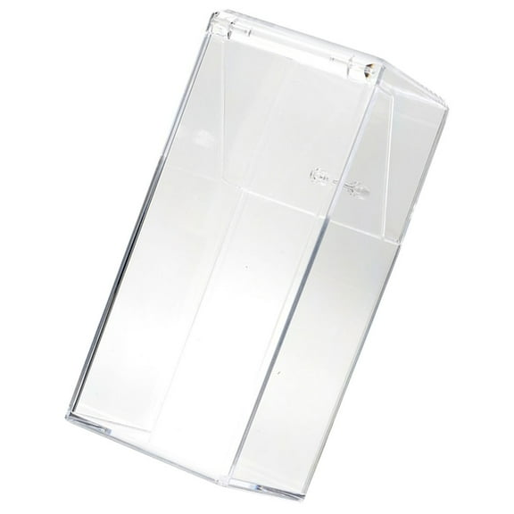 NIAIZEK Acrylic Makeup Brush and Pen Holder Organizer with Lid Clear Stationery Box