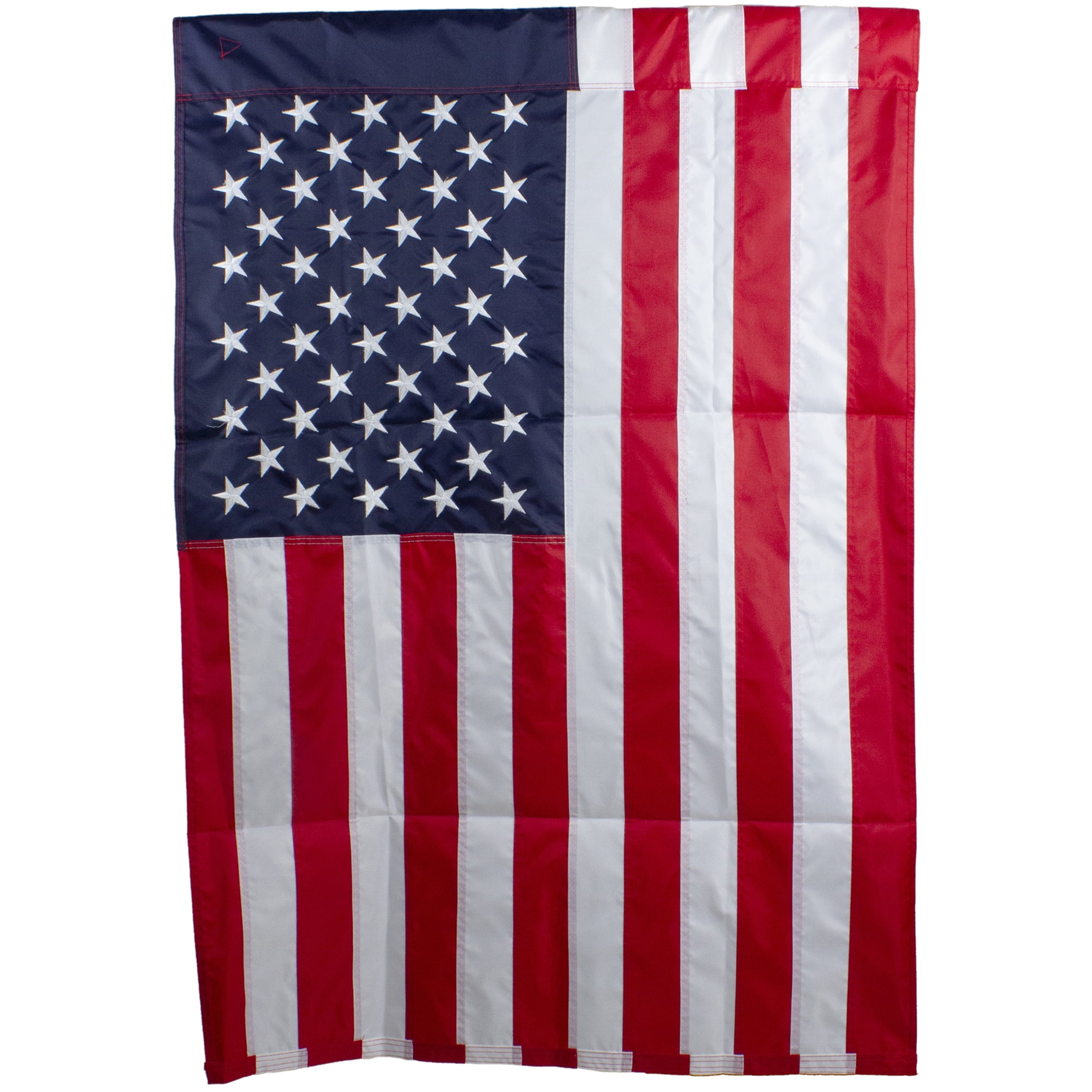 Patriotic Americana Embroidered Outdoor House Flag 28" x 40"