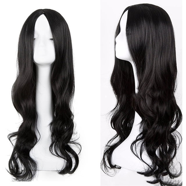 Pelucas con flequillo para mujer, peluca ondulada suelta, peluca sintética larga, peluca frontal rizada, pelucas de cabello natural completo, peluca de moda para mujer.