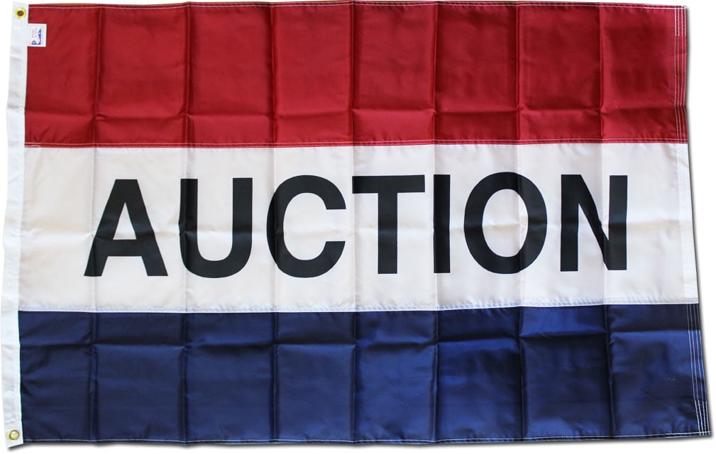 Auction Flag 3x5ft Auction Banner Sign Auction House Police Auction Here