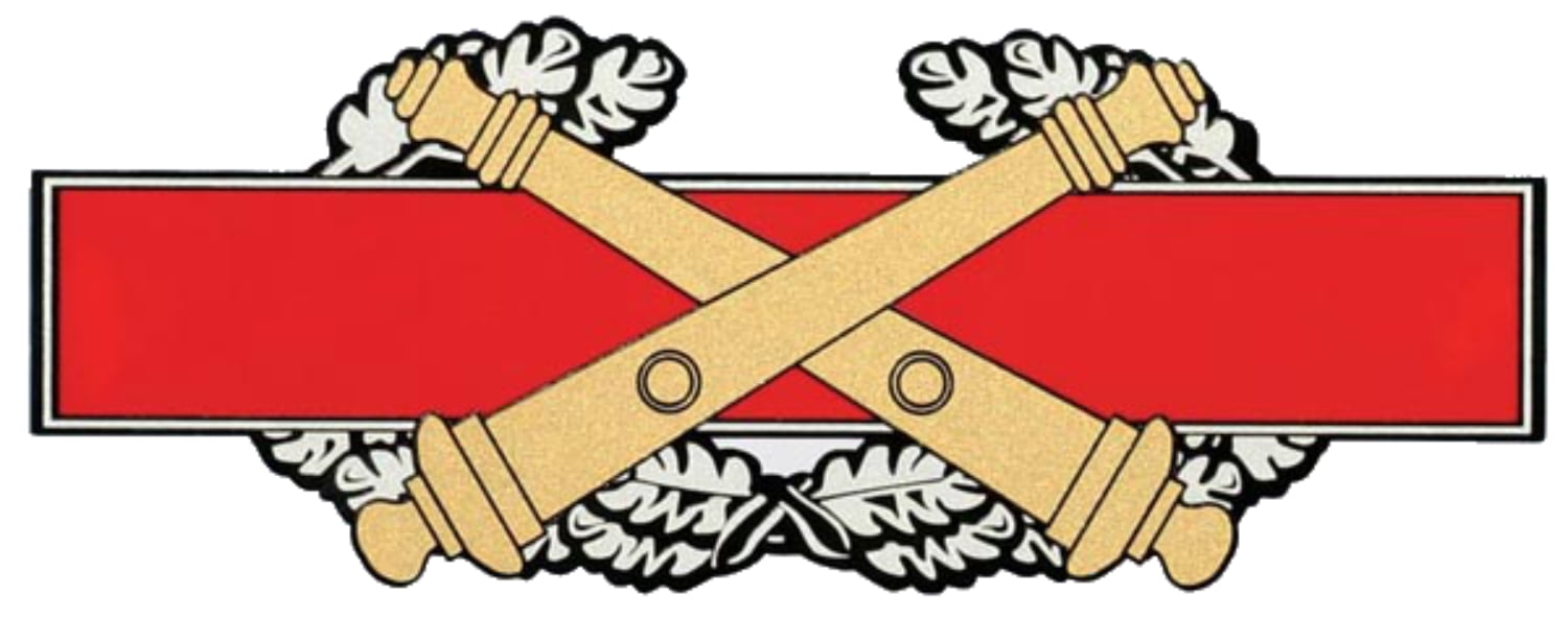 Army Combat Artillery Badge Decal Veteran Owned Business