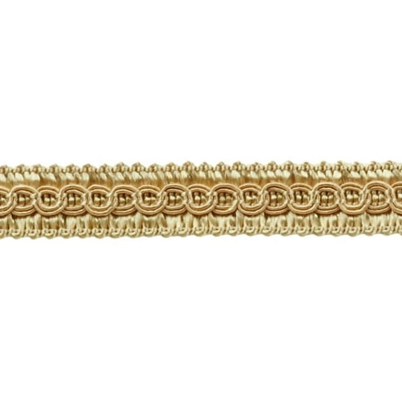 1/2" (1cm) Basic solid Collection Scroll Gimp Braid Trim # 0050SG,, Golden Brown Beige #A4 (Golden Brown Beige) Sold By The Yard (36"/3 ft/0.9m)