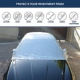 thumbnail image 2 of Covered Living Car Snow Cover and Windshield Sun Shade Half Top Cover Fits Full -Large Size Car, 2 of 3