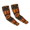 thumbnail image 2 of Lsque Autumn Pumpkin Leaves Cooling Arm Sleeves for Men & Women -Compression Sleeves to Cover Arms for Working,Sun Sleeves for UV Protection,Breathable, Moisture-Wicking, 2 of 8