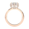thumbnail image 5 of 2.00 Carat Round Cut Beautiful Moissanite Diamond (D/VVS1) Solitaire Engagement Ring Solid 14K Rose Gold Size 7 by Diamond-Capitals, 5 of 8