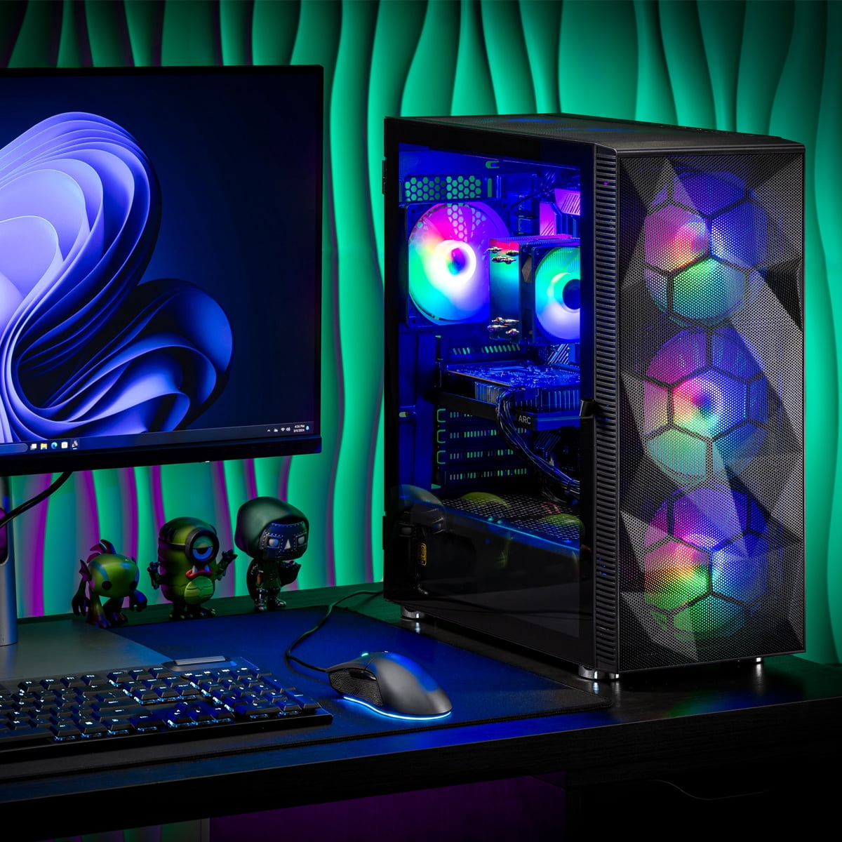 Skytech Storm Gaming PC Desktop AMD Ryzen 7 5700 NVIDIA GeForce RTX 5060 1TB NVMe SSD 32GB DDR4 SDRAM Windows 11