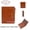 Brown, variant on Personalized Name Customized Initials Wallet Ladies Minimalist Purse Women's PU Leather Wallet Bi-fold Change Pouch with 5 Card Slots Brown for Men Women, Gift for Mother's Day,Brown