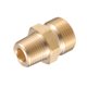 thumbnail image 1 of Conector de manguera de latón adaptador macho M22x1.5 a 3/8" NPT de Unique Bargains, 1 of 7
