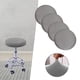 thumbnail image 5 of 2 fundas para taburetes de bar redondas, suaves y elásticas, de poliéster, para el hogar. gris, 5 of 9