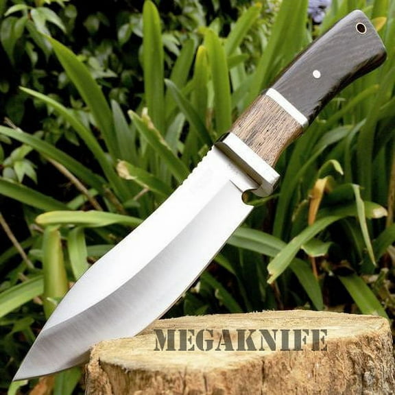 10" Stainless Steel Survival Skinning Hunting Knife Wood Bowie Camping Skinner 9