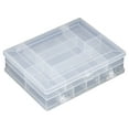 thumbnail image 3 of Everything Mary Double Sided Compartment Plastic Bead Storage Box, Clear, (Single), 3 of 11
