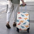 thumbnail image 3 of White Cartoon Dinosaurs Pterosaurs Pattern Luggage Cover Fashion Suitcase Cover Baggage Covers Fit 25-28 Inch Luggage (Go Travel), 3 of 5