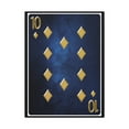 thumbnail image 2 of Ten Of Diamonds Space Background Playing Card Canvas Wall Art for Home Decor Ready-to-Hang, 2 of 18