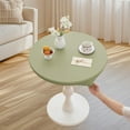 thumbnail image 2 of Mantel de mesa lavable, sencillo, a prueba de polvo, elástico, protector de mesa para decoración de bodas, picnics y fiestas. Verde Diámetro 90 cm, 2 of 8