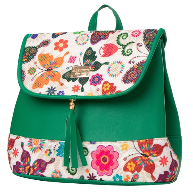Mochila Yute Para Mujer Fana Saril Color Verde Con Asas
