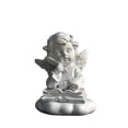 thumbnail image 2 of Resin Cherub Angel Figurines Set 4 Cute Praying Reading Cupid Statue Shelf Kitchen Desk Tabletop Home Decor Memorial Gift, 2 of 7