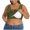 Army Green, variant on Staron Plus Size Women's Casual Pajama Top with Built-in Bra Sleeveless Loose Fit Solid Color Tank Top, Pink 3XL