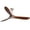 Nickel with Brown Blades, variant on Sofucor 60" Ceiling Fan no Light, Outdoor Ceiling Fans for Patios Without Lights, Remote Control, Solid Wood 3 Blades, Quiet, Indoor Ceiling Fan for Living Room, Patio, Bedroom, Porch, Farmhouse