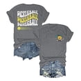 thumbnail image 2 of Pickleball Letter Graphic Tees for Women 2026 Summer Casual Short Sleeve Crewneck Pickleball Lovers T Shirts, 2 of 4
