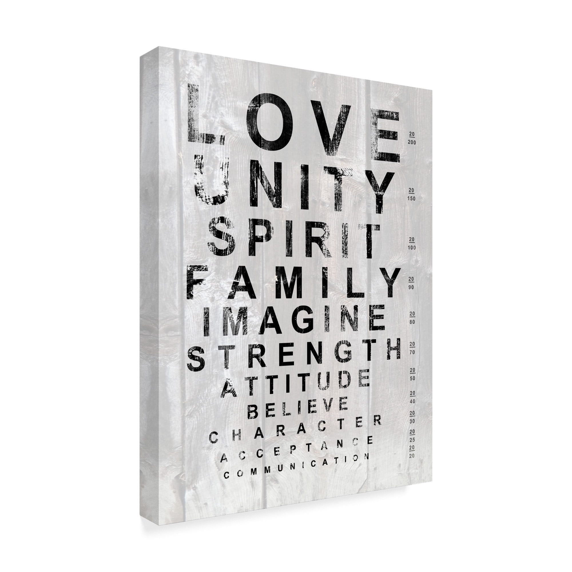 Trademark Fine Art 'Eye Chart I' Canvas Art by Andrea James