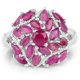thumbnail image 3 of 2.10 Carat Genuine Ruby .925 Sterling Silver Ring QJ Model, 3 of 3