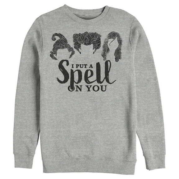 Men's Hocus Pocus Witch's Spell on You Sweatshirt Athletic Heather 2X Large
