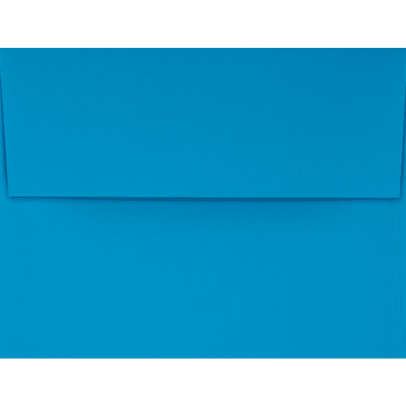 LUXPaper A2 Peel & Press Invitation Envelopes, 4 3/8 x 5 3/4, 80 lb. Pool Blue, 50 Pack