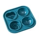 thumbnail image 2 of Bandeja de hielo con forma de rosa | Molde de plástico para 4 bolas de hielo redondas grandes | Máquina de hielo de congelación rápida para cócteles, jugos y bebidas frías | Para uso en bares y, 2 of 8