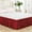 Elastic Wrap Bedskirt Under $5 a8, variant on Werulen Bed Skirt Wrap Around Elastic Ruffles, 54x75+15 Inch Elastic Belt Bedskirt for Queen Bed, 3-Side Ruffle Furniture Protector, Classic Bedroom Decor Fitted Dust Ruffle