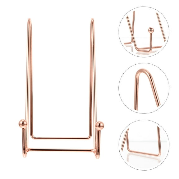 WHAMVOX  Desktop Iron Display Stand Easel Stands Photo Hanging Rose Gold