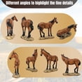 thumbnail image 5 of Standing Brown Horse Figurine - Collectible Horse Sculpture for Home and Office Decor, Hand-Painted Resin Animal Ornament - Decor for Desk and Bookshelf for Horse Lovers, 5 of 8