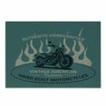 thumbnail image 1 of Old School Cutting Board, Motorcycle Club Poster Like Design with Vintage American Text, Decorative Tempered Glass Cutting and Serving Board, in 3 Sizes, by Ambesonne, 1 of 2