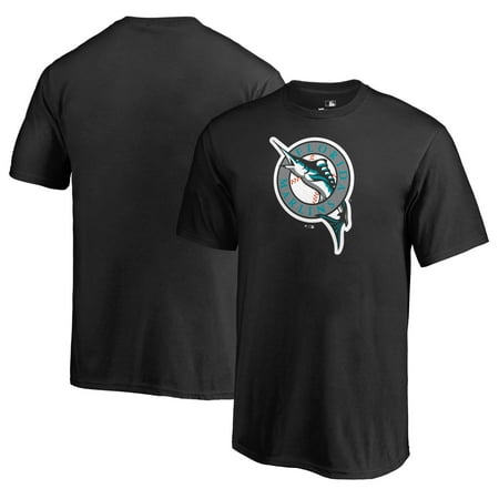 Florida Mlb - Florida Marlins Fanatics Branded Youth Cooperstown Collection Huntington T-Shirt - Black
