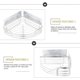 thumbnail image 3 of Corner Shower Caddy Stainless Steel Wall Mounted Shelf with Bathroom Storage Organizer, 3 of 4