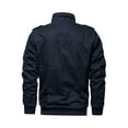 thumbnail image 4 of TACVASEN Mens Casual Comfortable Jacket Lightweight Coat Navy L, 4 of 7