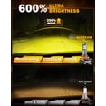 thumbnail image 3 of Faros antiniebla Auxbeam 2025 H11 H8 H9 3000 K Amarillo Dorado x2, 3 of 7