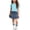 Light Blue, variant on Girl Summer Outfit 3 Pieces Ruffle Denim Skirt Short Sleeve T-Shirt Tops and Socks Set Kids Clothing Outfits for Age 3-12 Years Old